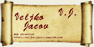 Veljko Jačov vizit kartica